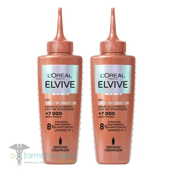 L'Oreal Paris Elvive Growth Booster Serum Anti-Hair Loss 2x102ml, 1set