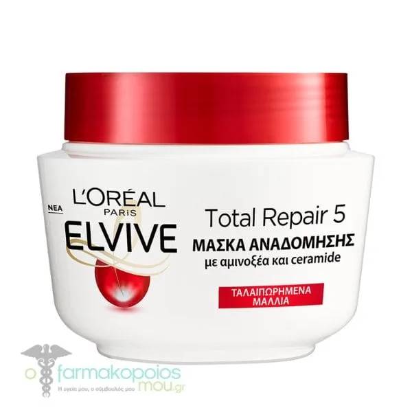 L'Oreal Paris Elvive Total Repair 5 Restoring Mask for Damaged Hair, 300ml