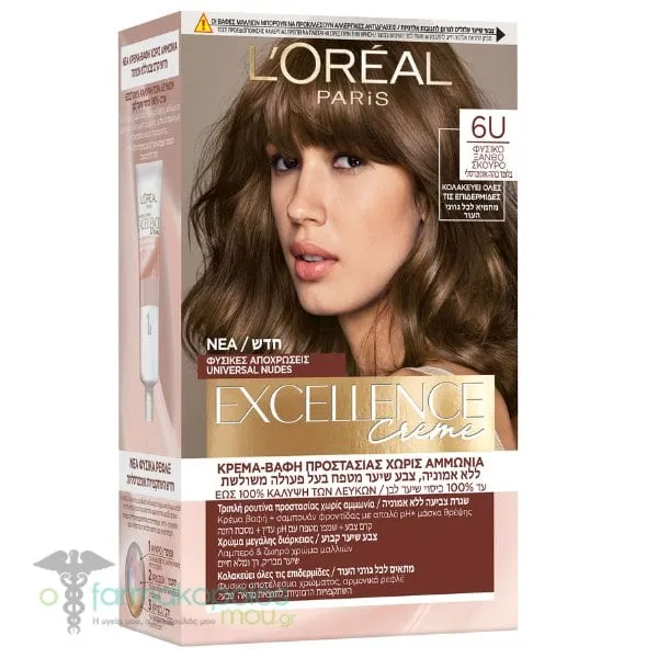 L'Oreal Paris Excellence Creme 6u Natural Blonde Dark, 48ml