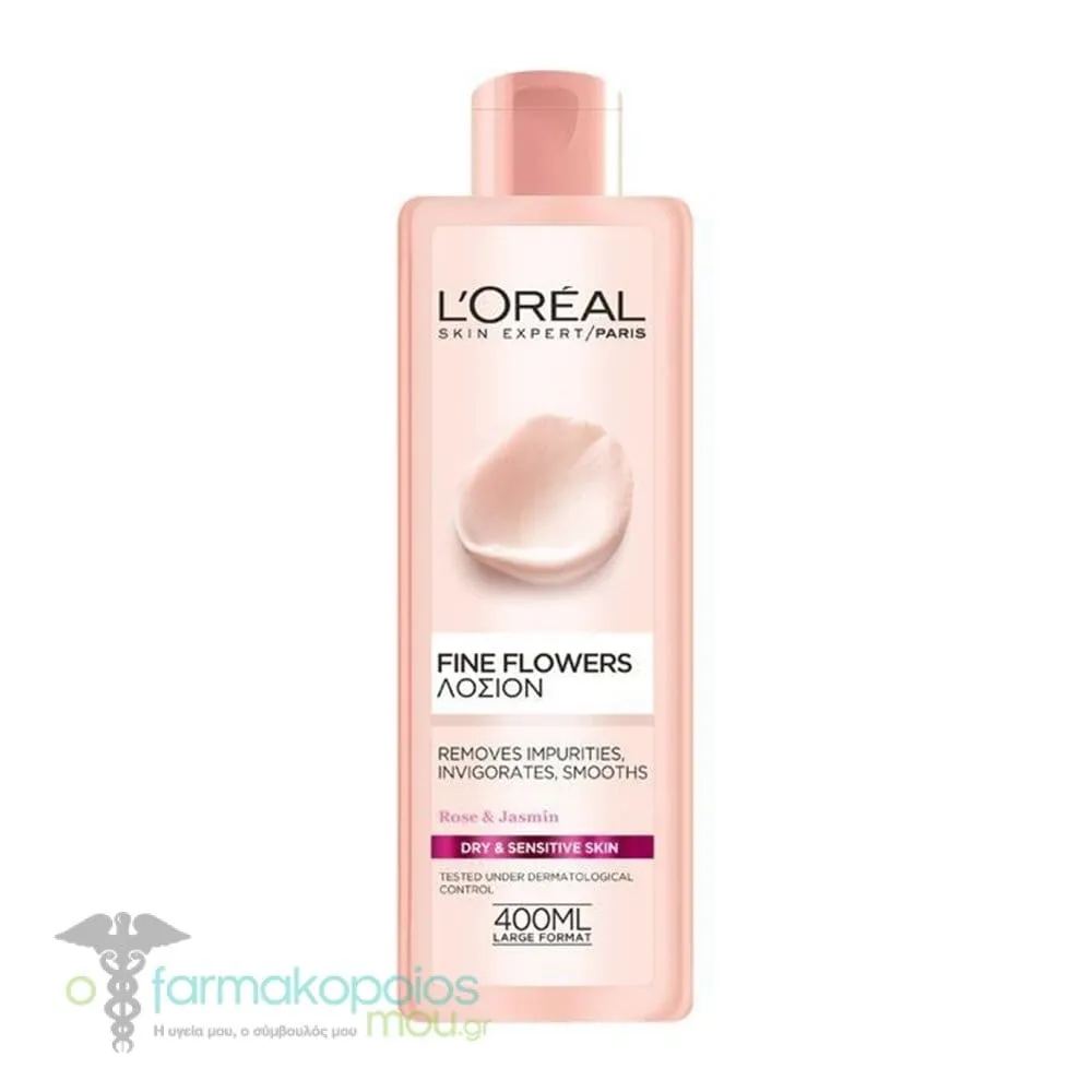 L'Oreal Paris Fine Flowers Lotion for Dry & Sensitive Skin, 400ml