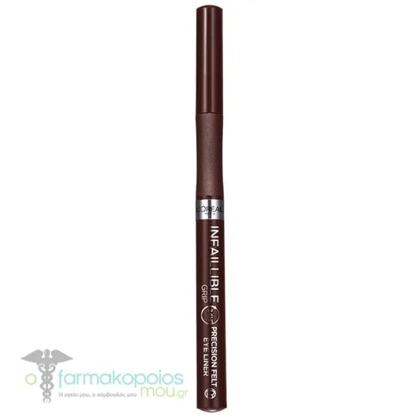 L'Oreal Paris Infaillible 24h Grip Precision Felt Eyeliner, 4ml - 02 Brown