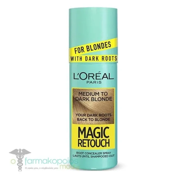 L'Oreal Paris Magic Retouch Root Concealer Spray 9.3 Light Blonde, 75ml - Medium To Dark Blonde