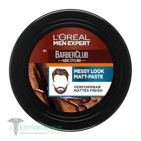 L'Oreal Paris Men Expert BarberClub Messy Hair Molding Clay, 75ml