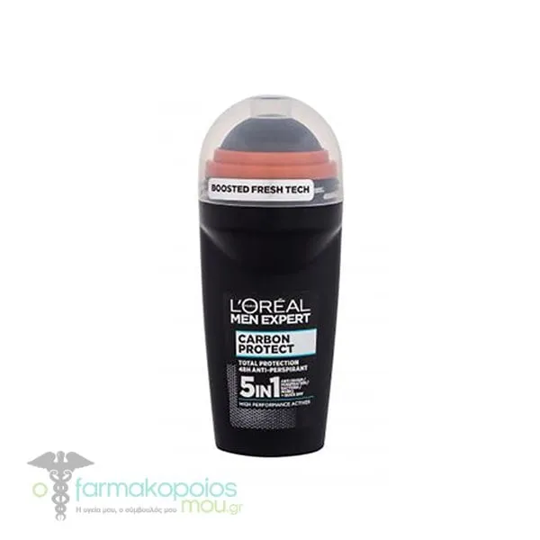 L'Oreal Paris Men Expert Carbon Protect 5in1 Roll-on Deodorant, 50ml