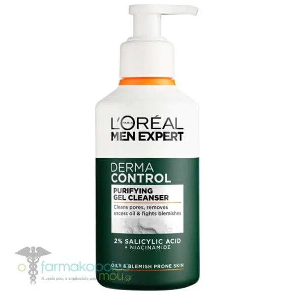 L'Oreal Paris Men Expert Derma Control Purifying Gel Cleanser, 260ml