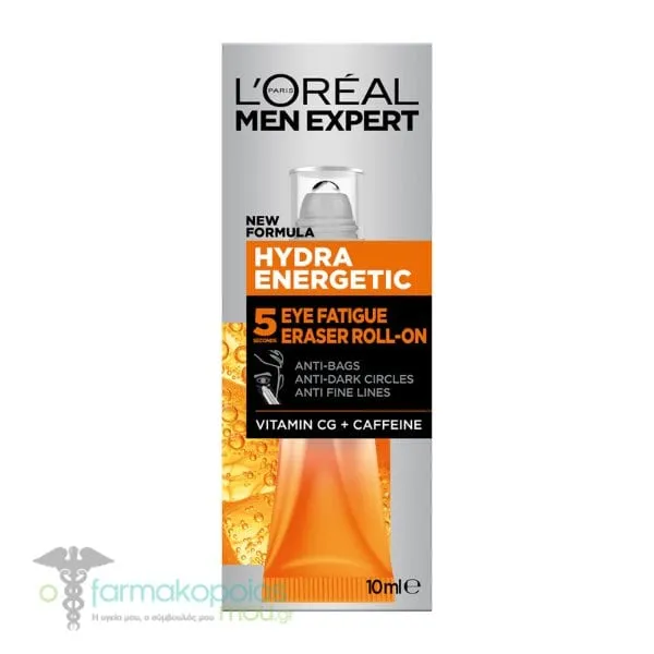 L'Oreal Paris Men Expert Hydra Energetic Eye Roll-On, 10ml