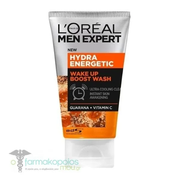 L'Oreal Paris Men Expert Hydra Energetic Wake Up Boost Wash Gel, 100ml