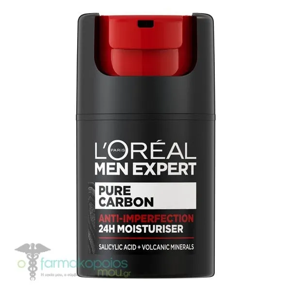 L'Oreal Paris Men Expert Pure Carbon Anti-Imperfection 24h Moisturiser, 50ml