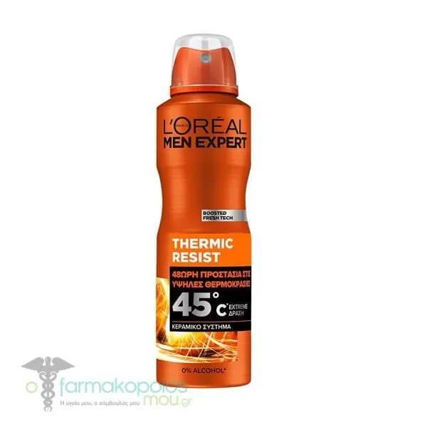 L'oreal Paris Men Expert Thermic Resist Spray Αποσμητικό Σπρέι, 150ml
