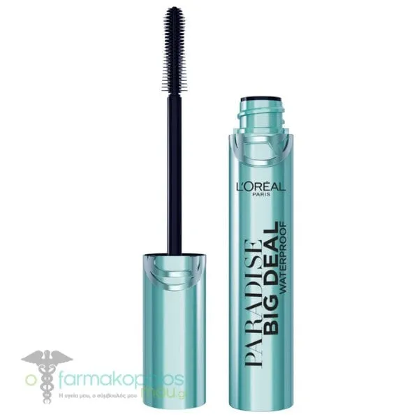 L'Oreal Paris Paradise Big Deal Waterproof Mascara Μάσκαρα Αδιάβροχη, 9,9ml - BLACK