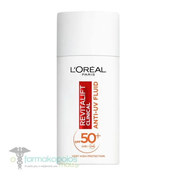 L'Oreal Paris Revitalift Clinical Anti-UV Fluid Vitamin C SPF50+, 50ml