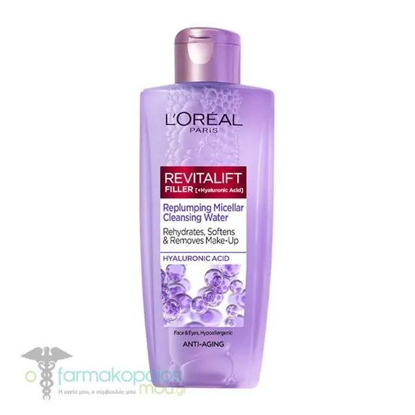 L'Oreal Paris Revitalift Filler Replumping Micellar Cleansing Water, 200ml