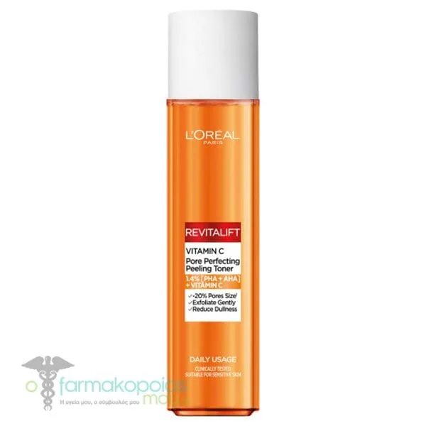 L'Oreal Paris Revitalift Peeling Toner with Vitamin C, 180ml