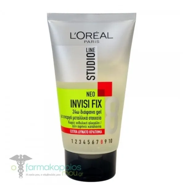 L'oreal Paris Studio Line Invisi Fix 8 24-hour Transparent Gel for Extra Strong Hold, 150ml