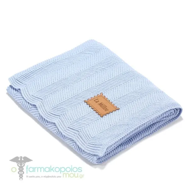 La Μillou Herringbone Bamboo Blanket Heaven (80x90cm), 1pc