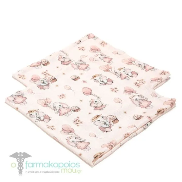 La Millou Μουσελίνες Bamboo Rossie 2x70cm, 1σετ
