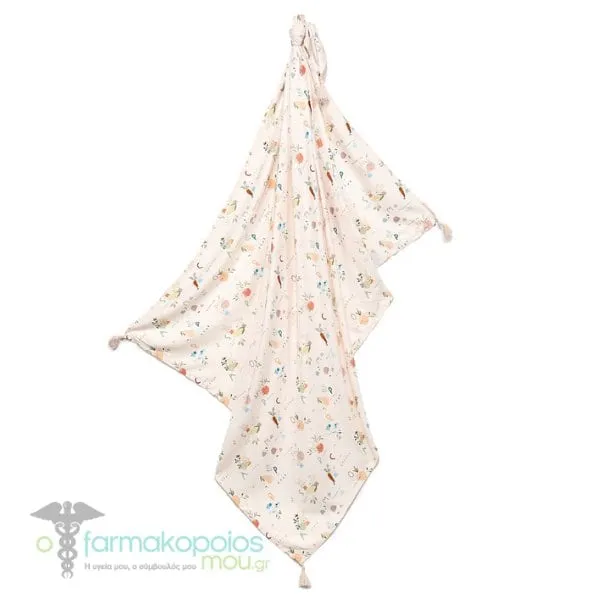 La Millou Bamboo Swaddle ΑΒC Fruits (100x120cm), 1pc