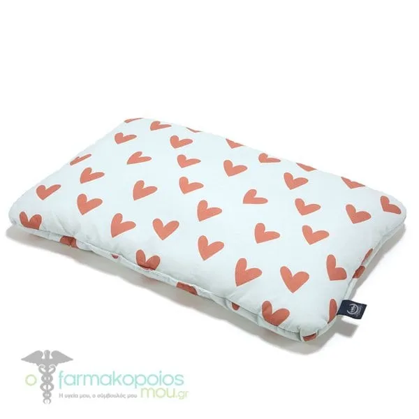 La Millou Sleeping Pillow Cotton Heartbeat Blue (40x60cm), 1pc