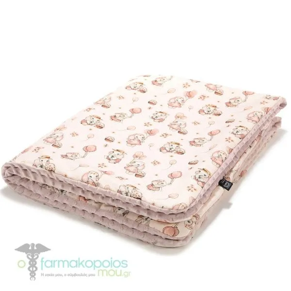 La Millou Minky Warm Blanket Rossie - Smoke Rose (110x140cm), 1pc