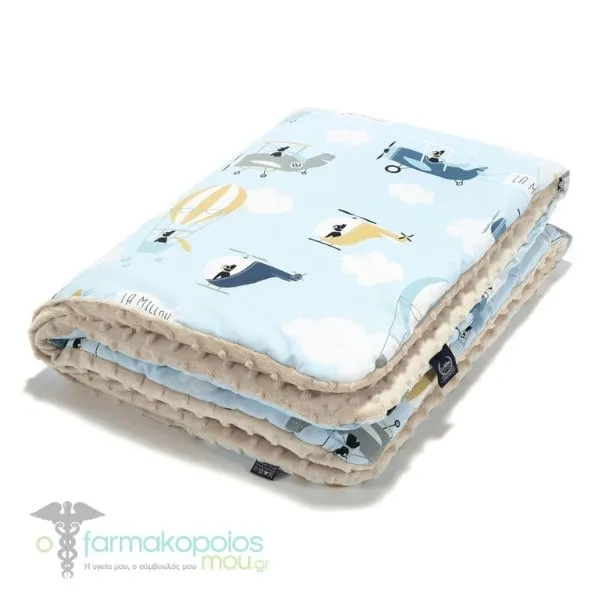 La Millou Minky Warm Blanket Captain Adventure - Sand Medium (100cm x 80cm), 1pc