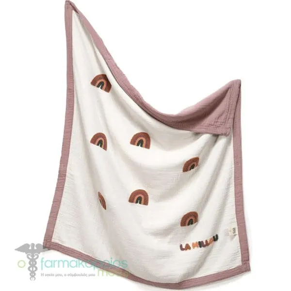 La Millou Rainbow Muslin Blanket (90x100cm), 1pc