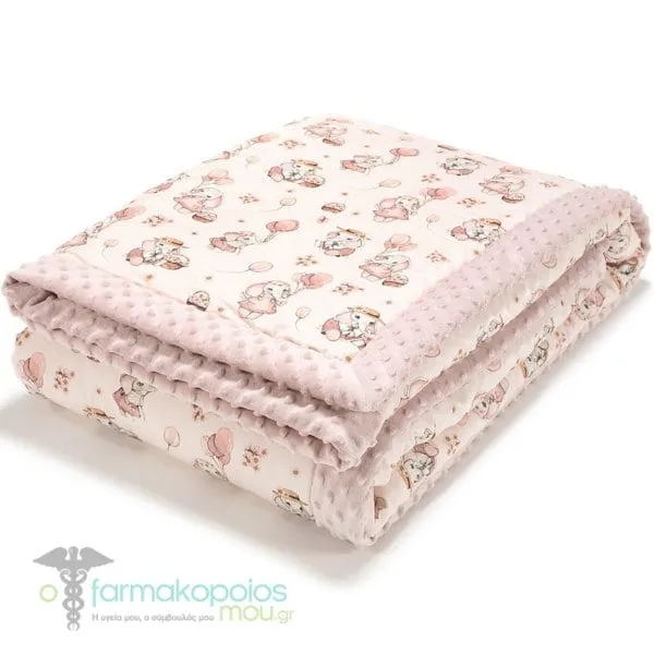 La Millou Minky Warm Blanket Rossie - Smoke Rose (200x140cm), 1pc