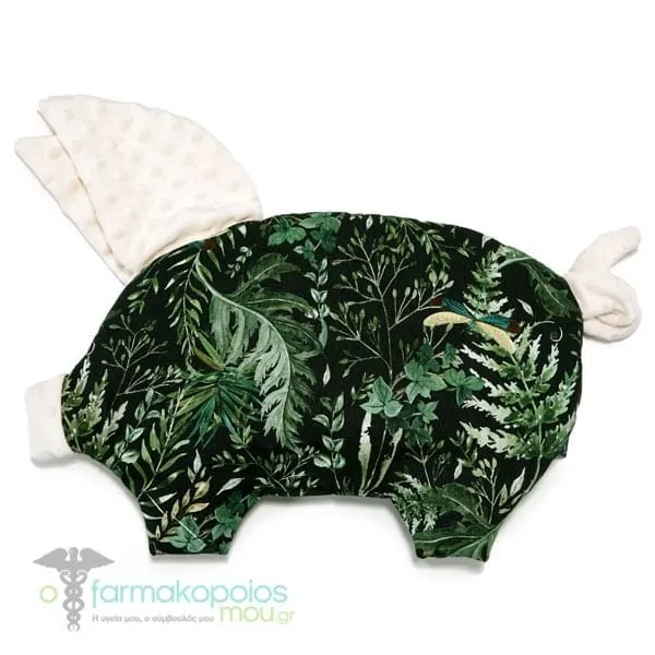 La Millou Sleepy Pig Pillow Botanical Green, 1pc