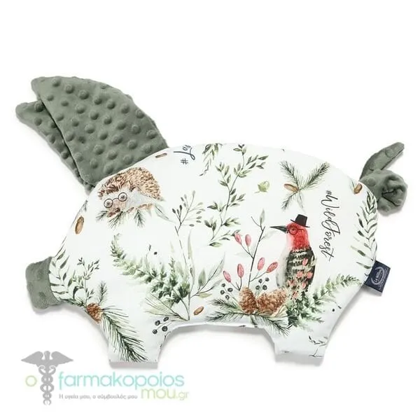 La Millou Sleepy Pig Forest Khaki Βρεφικό Μαξιλάρι Γουρουνάκι 35cm x 40cm, 1 τεμάχιο