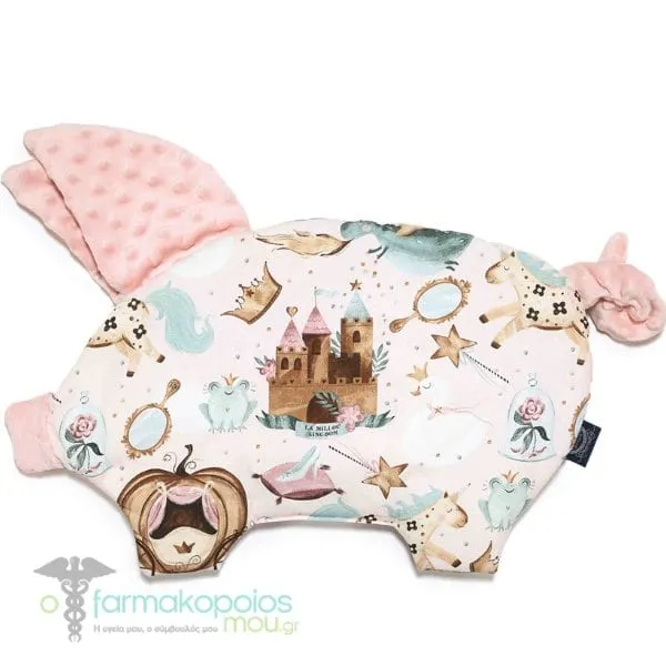 La Millou Sleepy Pig Princess Powder Pink Βρεφικό Βαμβακερό Μαξιλάρι Γουρουνάκι, 1τεμ