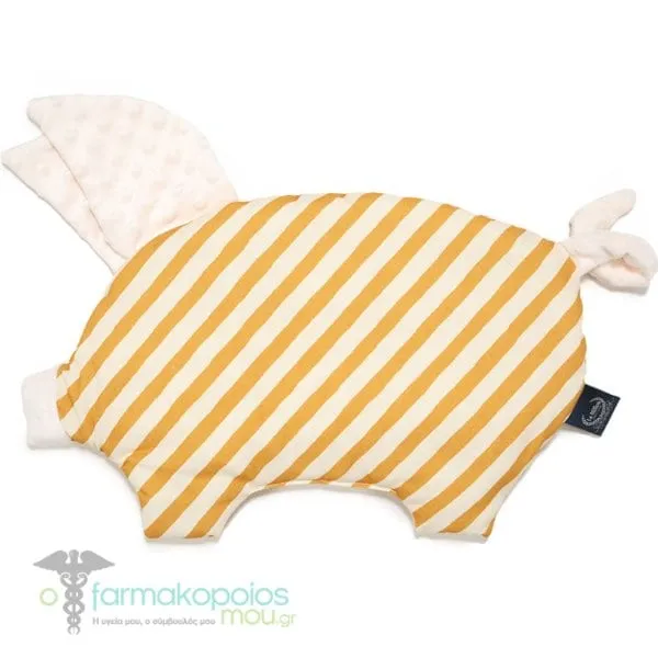 La Millou Sleepy Pig Pillow Sheela Stripes-Ecru, 1pc