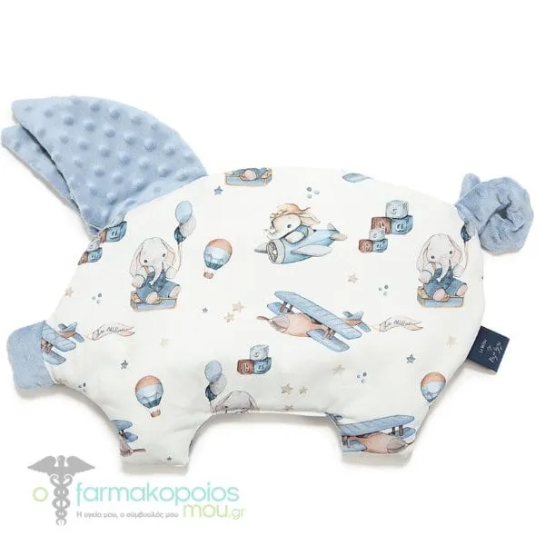 La Millou Sleepy Pig Pillow Simbo Wind Blue, 1pc