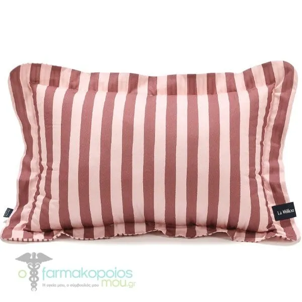 La Millou Stripes Pink Μεγάλο Παιδικό Μαξιλάρι (50x70cm), 1τεμ