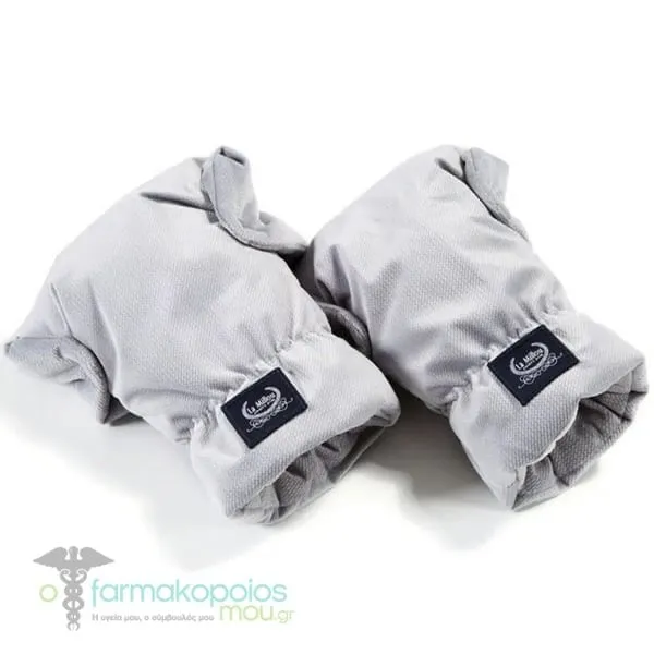 La Millou Velvet Grey Adult Winterproof Gloves, 1pair