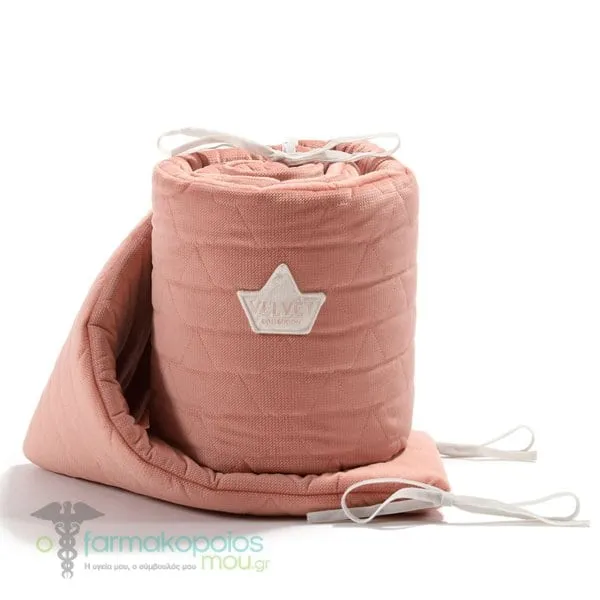 La Millou Velvet Papaya Bed Bumper, 1pc