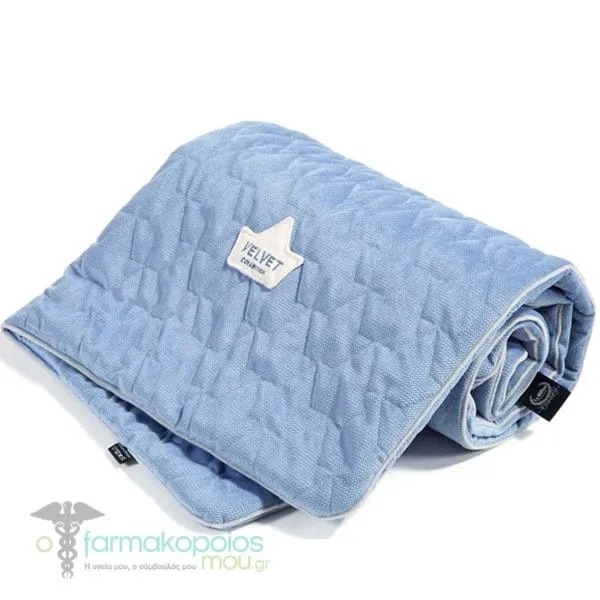 La Millou Velvet Wind Blue Baby Βlanket (100x80cm), 1pcs