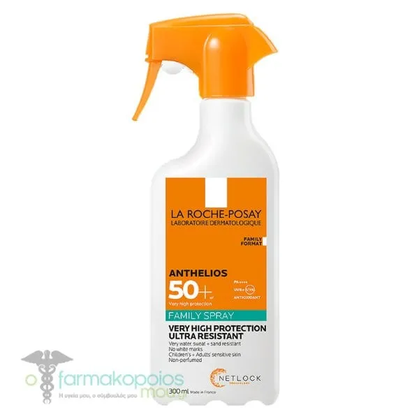 La Roche-Posay Anthelios Family Αντηλιακό Σπρέι Προσώπου & Σώματος SPF50+, 300ml