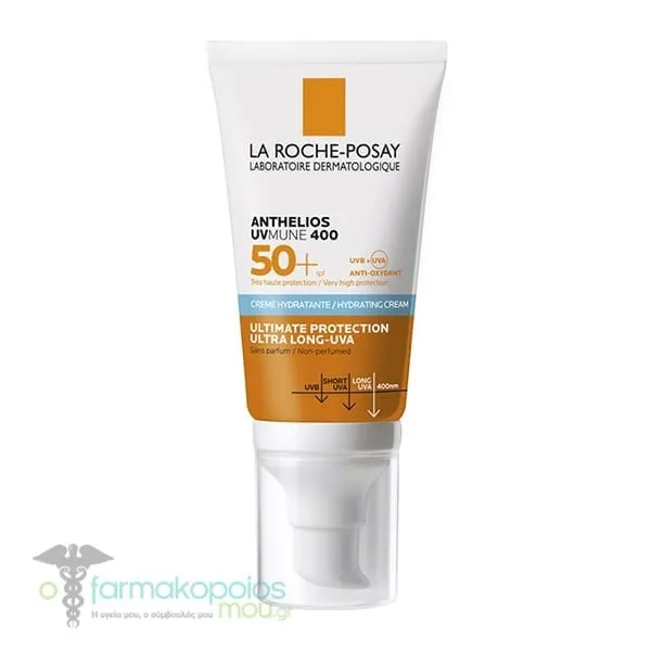 La Roche-Posay Anthelios Uvmune 400 Hydrating Cream SPF50+ Non-Perfumed, 50ml