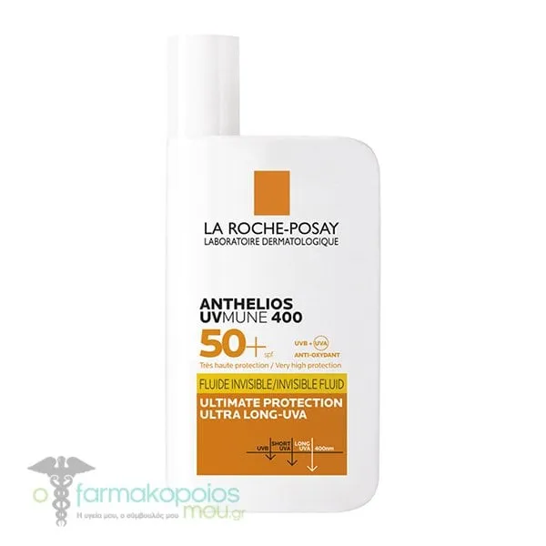La Roche-Posay Anthelios Uvmune 400 Invisible Fluid SPF50+ Perfumed, 50ml