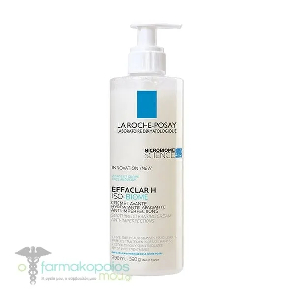 La Roche-Posay Effaclar H Iso-Biome Soothing Cleansing Cream, 390ml
