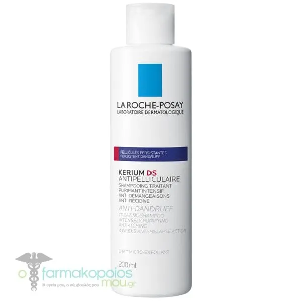 La Roche-Posay Kerium Ds Anti-Dandruff Σαμπουάν Κατά της Πιτυρίδας, 200ml