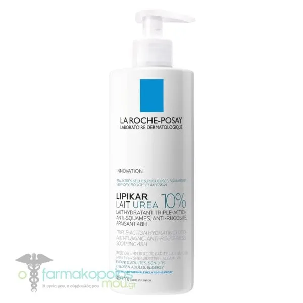 La Roche-Posay Lipikar Lait Urea 10% Triple Action Hydrating Lotion, 400ml