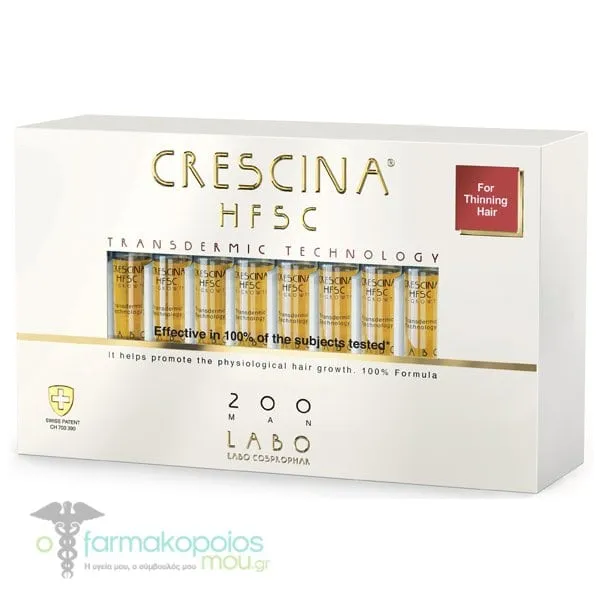 Labo Crescina HFSC Transdermic Technology 200 Man, 20x3.5ml