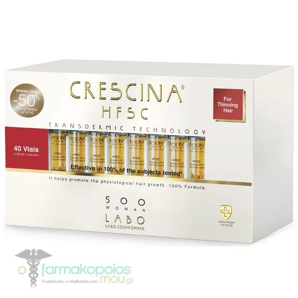 Labo Special Pack (-50%) Crescina HFSC Transdermic Technology 500 Woman, 40vials