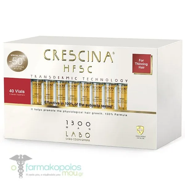 Labo Special Pack (-50%) Crescina HFSC Transdermic Technology 1300 Man, 40vials