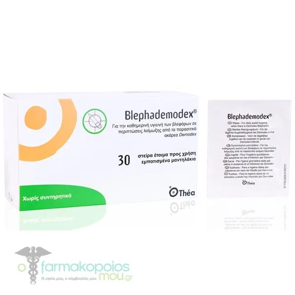 Laboratoires Thea Blephademodex Wipes for Daily Eyelid Care, 30pcs