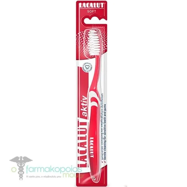 Lacalut Aktiv Toothbrush, 1pc - Ρόζ