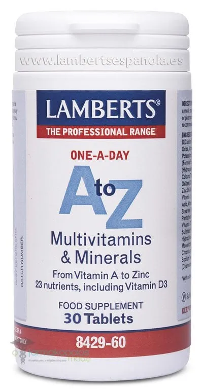 Lamberts A to Z Multivitamins & Minerals, 30tabs