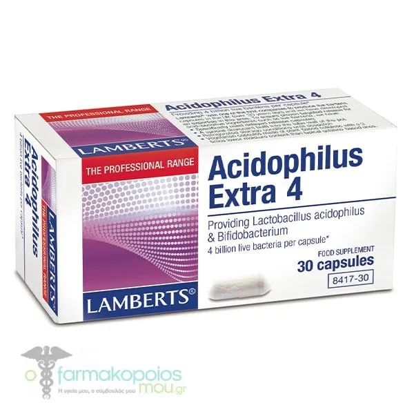 Lamberts Acidophilus Extra 4 Milk Free, 30caps