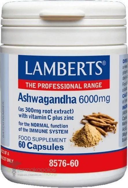Lamberts Ashwagandha 6000mg, 60caps