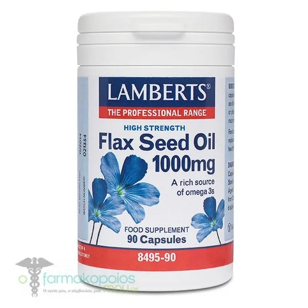 Lamberts Flax Seed Oil 1000mg, 90caps